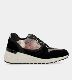 Buty Anekke Black Padded Sports With Wedge | 2496UCINV