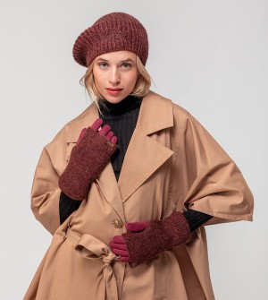 Kapelusz Anekke Burgundy Knitted Beret | 1230JWLRY