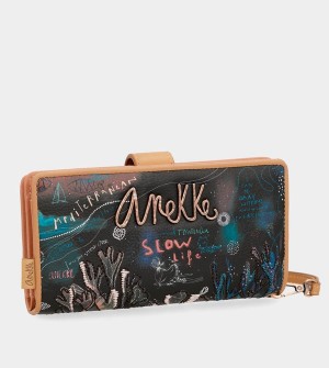 Portfele Anekke Coral Black Large | 7091ZFSGK