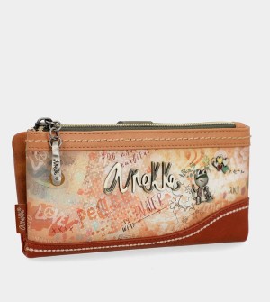 Portfele Anekke Flowers Flexible Large Rfid | 3764SBFWC