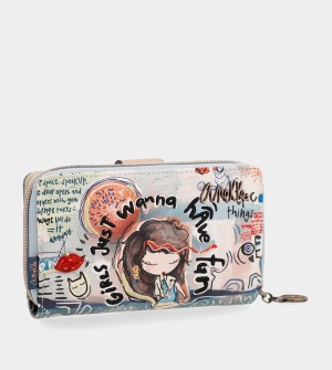 Portfele Anekke Fun & Music Large Printed | 4968VBTGF