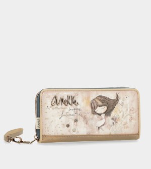 Portfele Anekke Large Printed Rfid Memories | 8940JTXNA