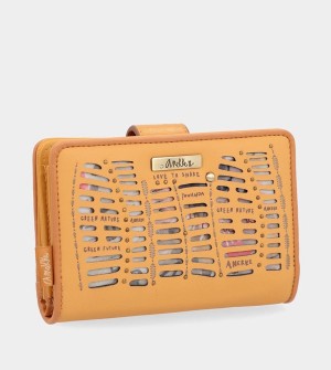 Portfele Anekke Nature Pachamama Medium Rfid Ochre Ocher | 2891YZOBR