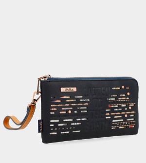 Portfele Anekke Navy Blue Rfid Nature Pachamama | 3514WAMGC
