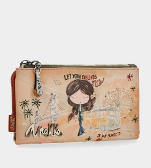 Portfele Anekke Peace & Love Camel Flexible Rfid | 3178GRABK