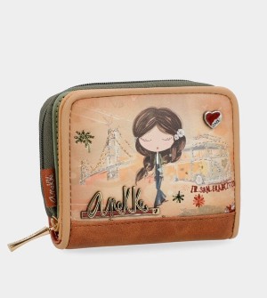 Portfele Anekke Peace & Love Camel Rfid | 1827BOPWQ