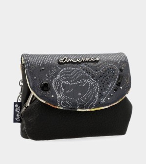 Portfele Anekke Studio Navy Blue Coin With Flap | 3089YPUKJ