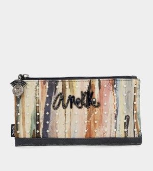 Portfele Anekke Studio Navy Blue Flexible Large Rfid | 2193GHBXY