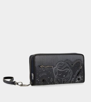 Portfele Anekke Studio Navy Blue Large Rfid | 2561GLFET