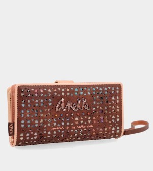 Portfele Anekke Tribe Large Brown Rfid | 7324TWEJB