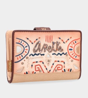 Portfele Anekke Tribe Medium Ethnic Print Rfid | 7904TKESL