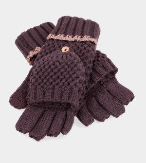 Rękawiczki Anekke Purple Knitted Mittens | 3097EPKQR