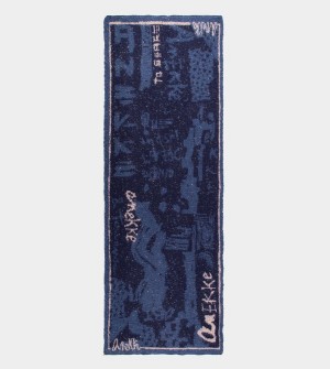 Szalik Anekke Navy Blue Contemporary. | 3176MABSL