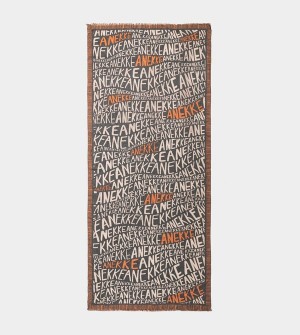 Szalik Anekke Pashmina Logo Brown | 1268ISTHL