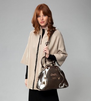 Torba Crossbody Anekke Nature Shodō Brown 2-handle | 3256XZOLA