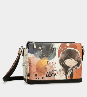 Torba Crossbody Anekke Printed With 3 Compartments Alma | 8179NQXJY