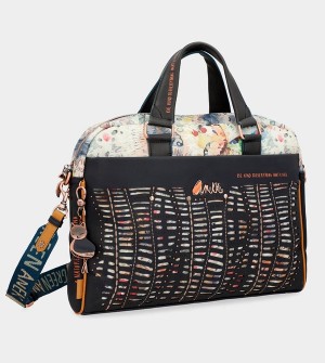 Torby Na Dokumenty Anekke Nature Pachamama Navy Blue Document Holder | 2381EHRPZ