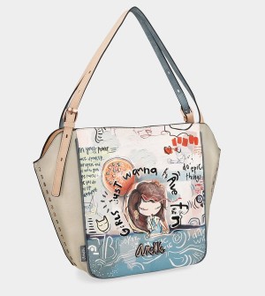 Torby Przez Ramię Anekke Fun & Music Oval Shopper | 2378IMGYE