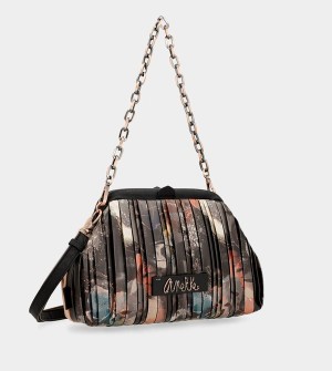 Torby Przez Ramię Anekke Shōen Palette Pleated Bowler | 1069BUQAY