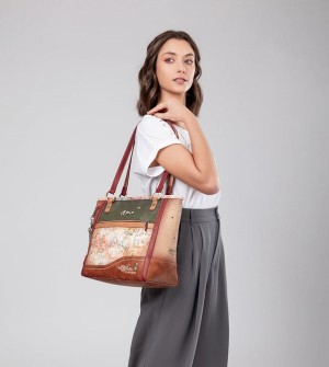 Torby Tote Anekke Flowers Large | 9067FQBNL