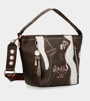 Torebka Anekke Nature Shodō Medium Brown | 2430ZAGJM