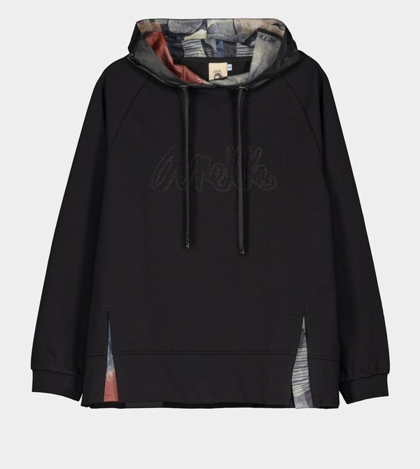 Bluzy Anekke Black Hoodie | 4568ZPXRY