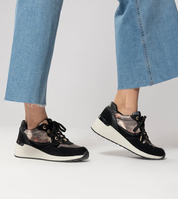 Buty Anekke Black Padded Sports With Wedge | 2496UCINV
