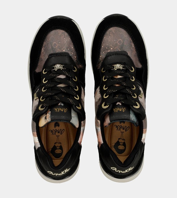 Buty Anekke Black Padded Sports With Wedge | 2496UCINV