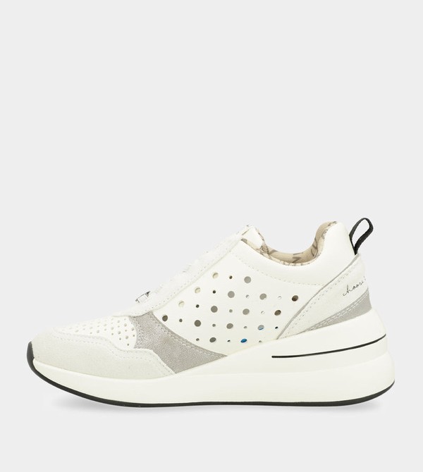 Buty Anekke White Wedge With Polka Dots | 5628FLTNR