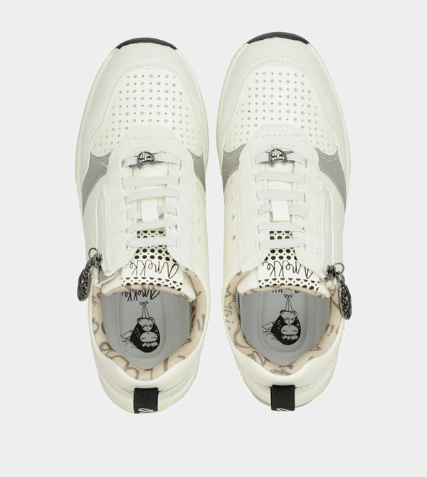 Buty Anekke White Wedge With Polka Dots | 5628FLTNR