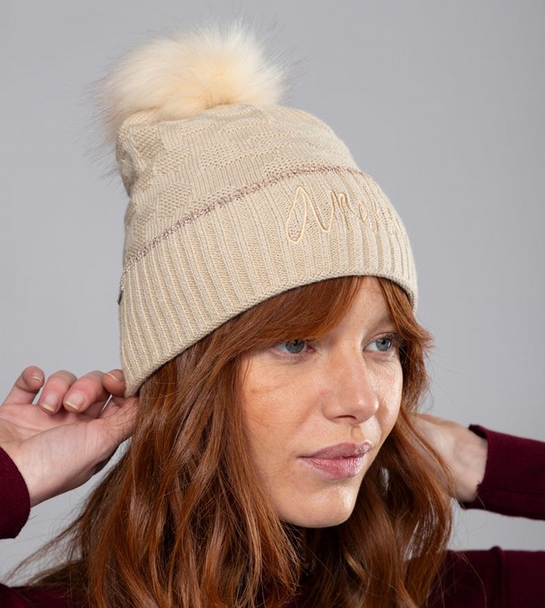 Kapelusz Anekke Beige Shodō Knit | 6491JMCIN