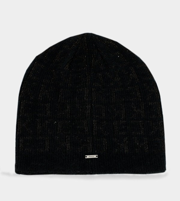 Kapelusz Anekke Black Contemporary Knit | 5630GOJPN