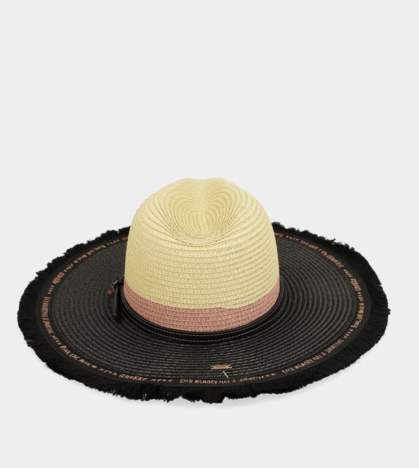Kapelusz Anekke Contrast Raffia | 4167SNDGY