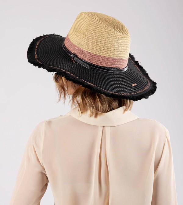 Kapelusz Anekke Contrast Raffia | 4167SNDGY
