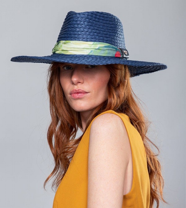 Kapelusz Anekke Navy Blue Raffia | 2678DMKYU