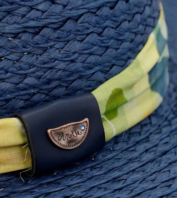 Kapelusz Anekke Navy Blue Raffia | 2678DMKYU