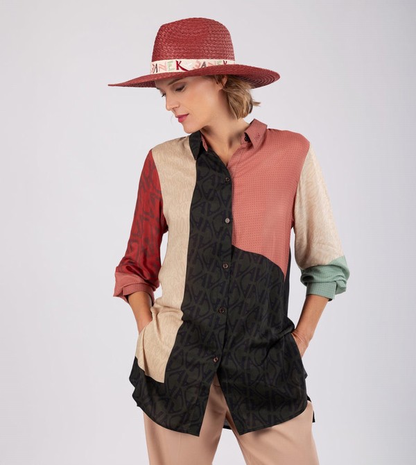Kapelusz Anekke Terracotta Raffia | 7435DPRQN