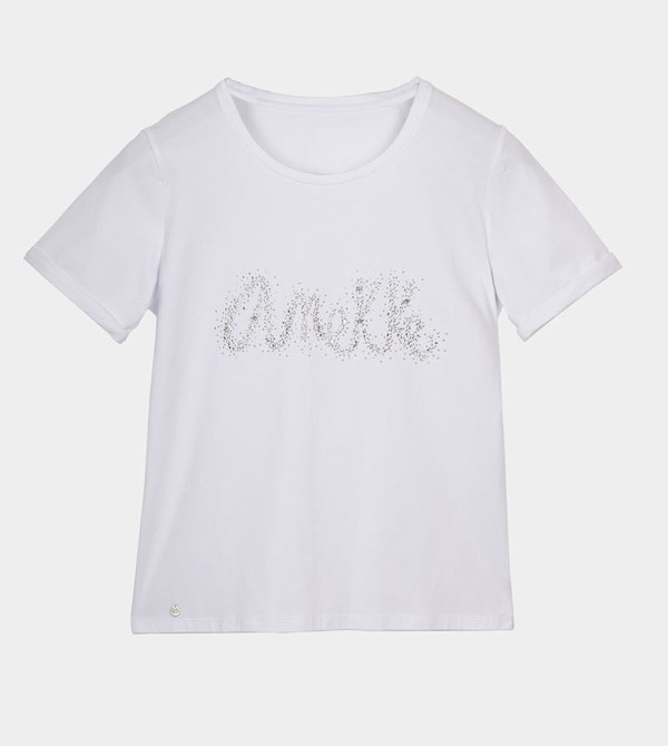 Koszulki Anekke Glitter White | 3908COQEV