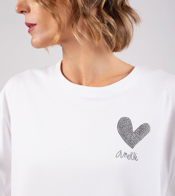 Koszulki Anekke White Crop Top | 8350XRMPQ