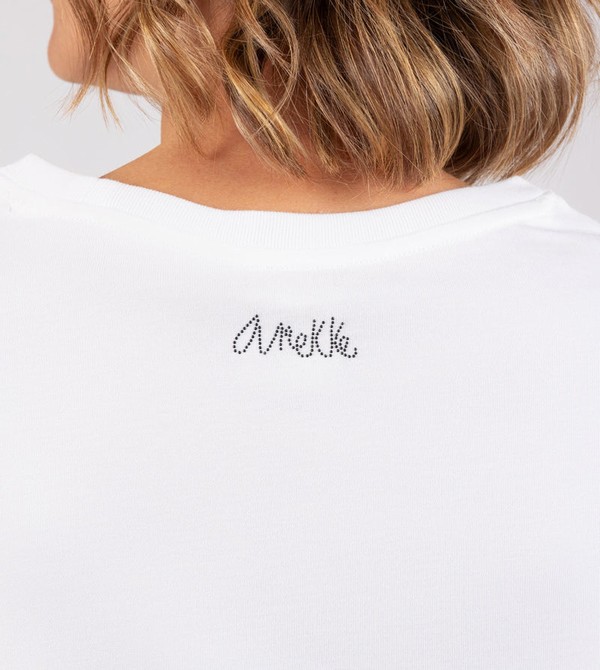 Koszulki Anekke White Crop Top | 8350XRMPQ
