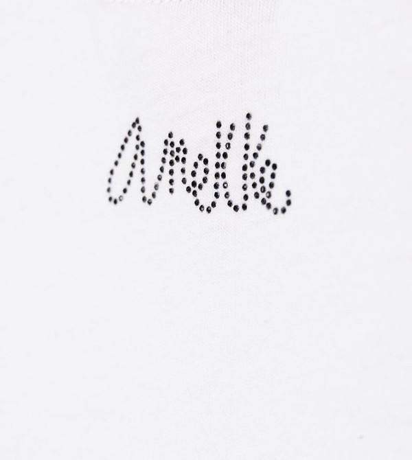 Koszulki Anekke White Crop Top | 8350XRMPQ