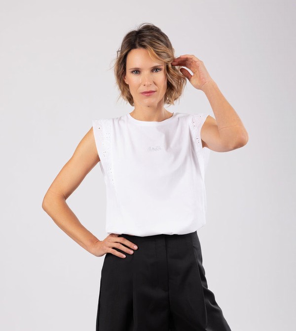 Koszulki Anekke White Tank Top | 3528JFOHM