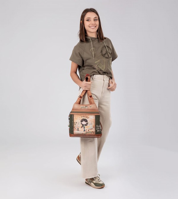 Plecaki Anekke Peace & Love Camel Anti-theft | 0741SABZN