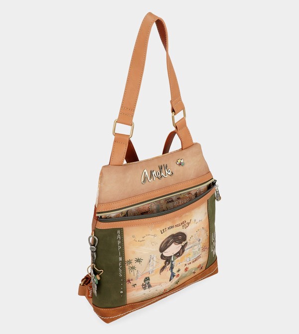 Plecaki Anekke Peace & Love Camel Anti-theft | 0741SABZN