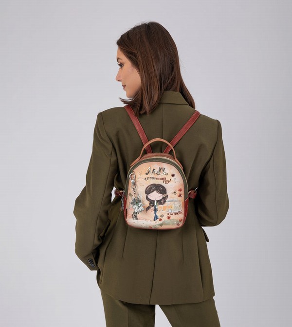 Plecaki Anekke Peace & Love Camel Small | 1064VWCHM