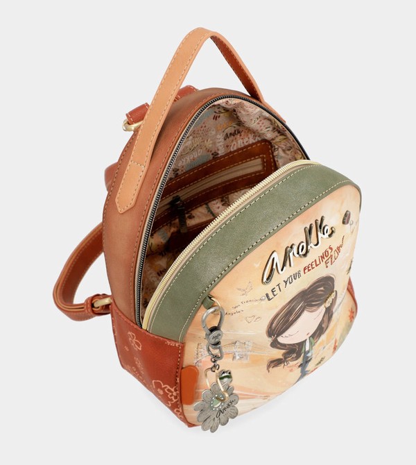 Plecaki Anekke Peace & Love Camel Small | 1064VWCHM