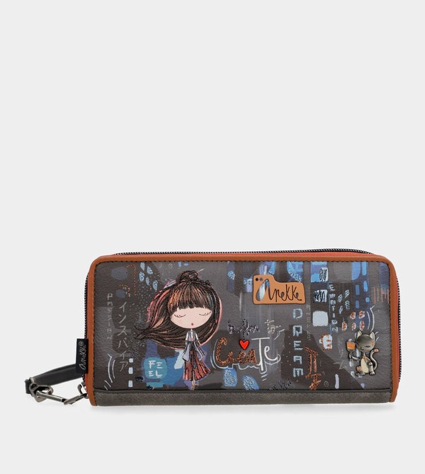 Portfele Anekke Contemporary Large Embossed Rfid | 5281YFGOC