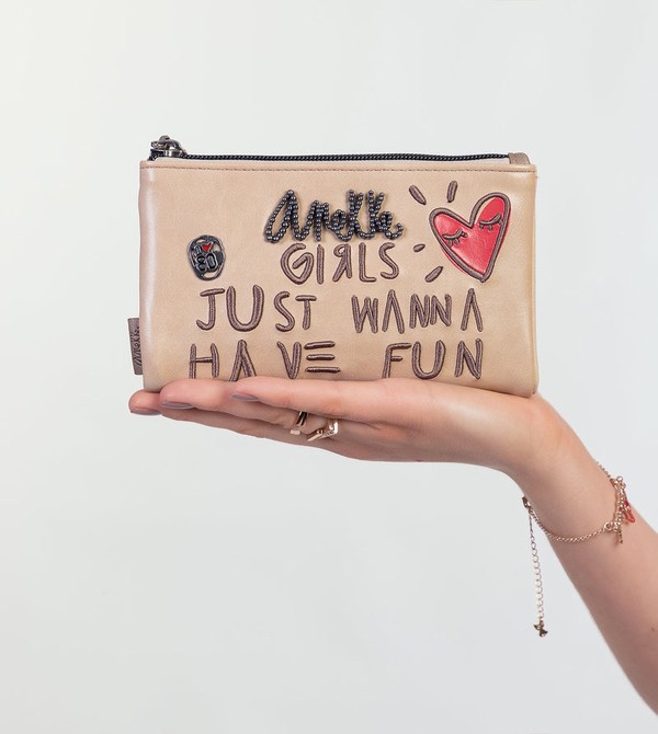 Portfele Anekke Energy Beige Large | 0346WROKU