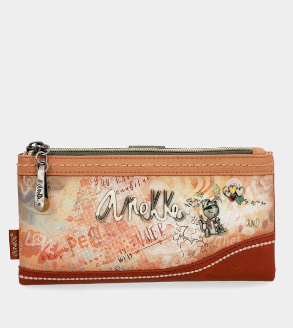 Portfele Anekke Flowers Flexible Large Rfid | 3764SBFWC