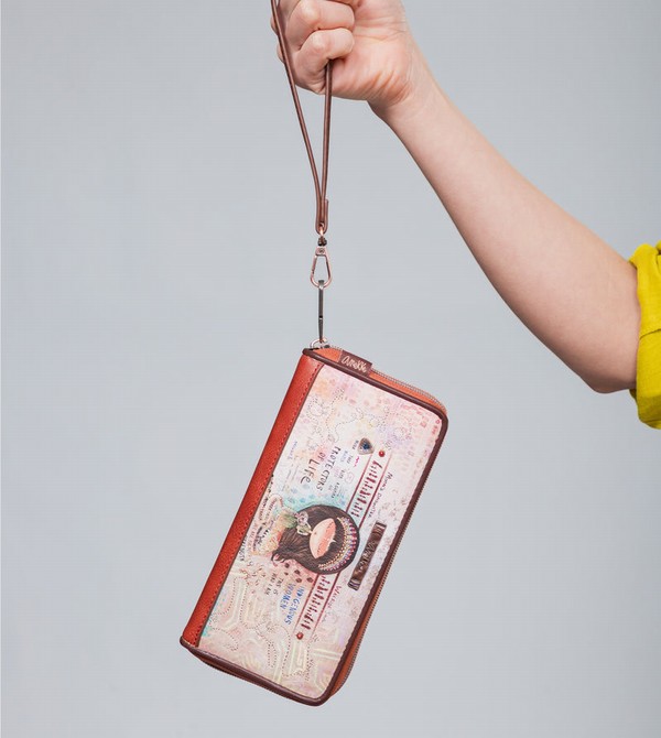 Portfele Anekke Menire Large Rfid Embossed | 1475ADUVF